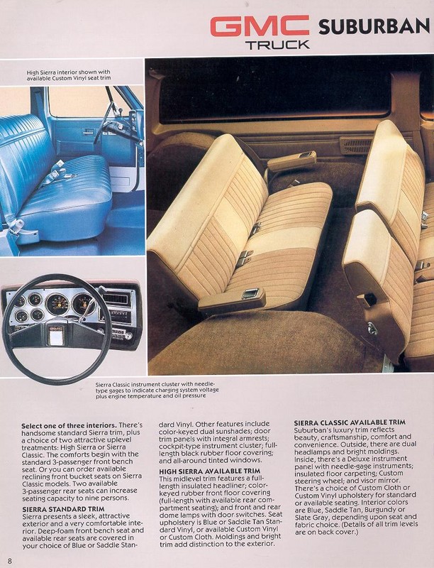 1987 GMC V-Jimmy Surburban Brochure Page 1